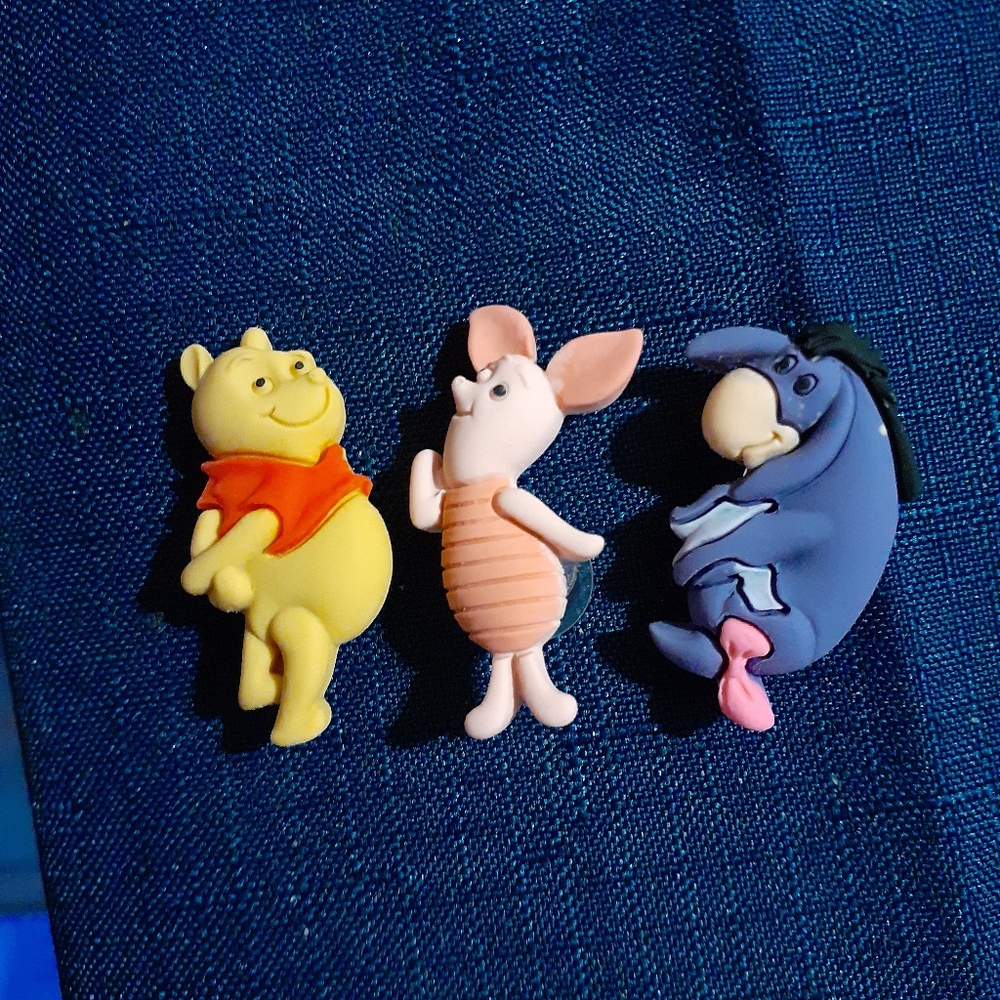 POOH Crocs shoe charms.  3 pc set. NWOT